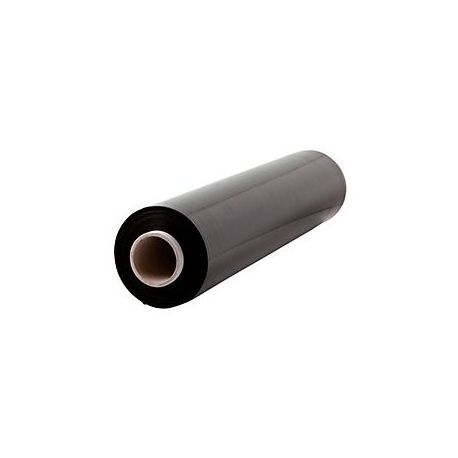 Rouleau de film étirable manuel cast Noir 17 microns - Mandrin D7,6 cm, H45  cm x L300 mètres